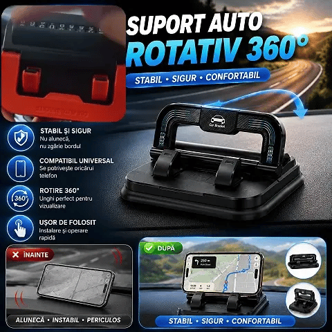 GripSpin 360 - Suport de telefon beton