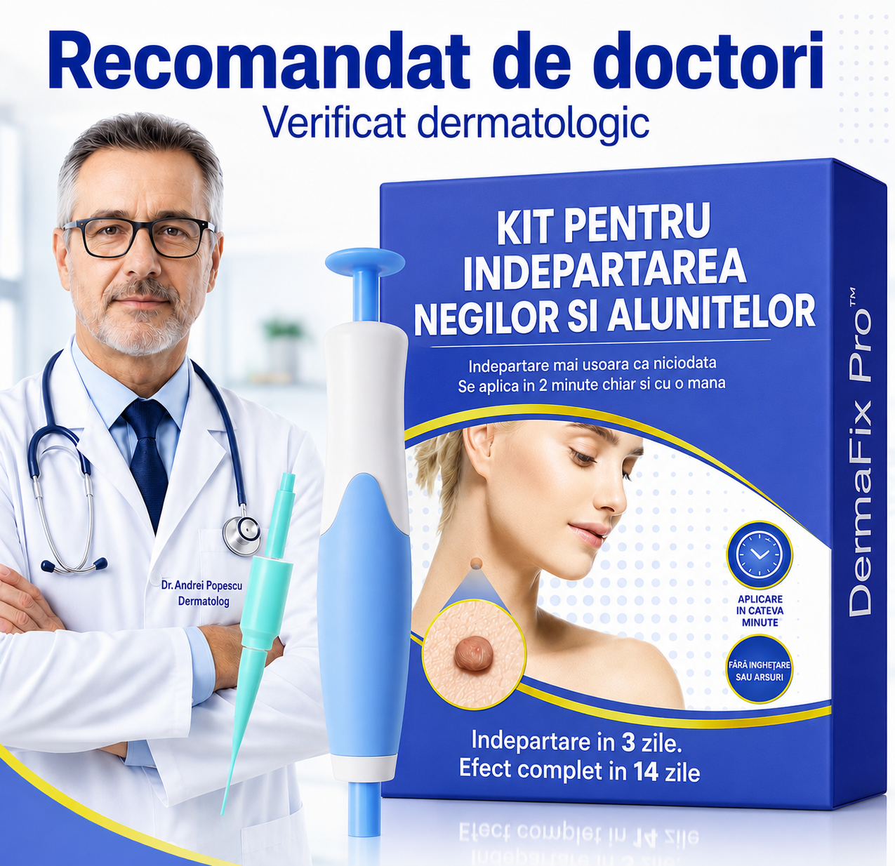 Kit De Indepartare Imperfectiuni DermaFix Pro